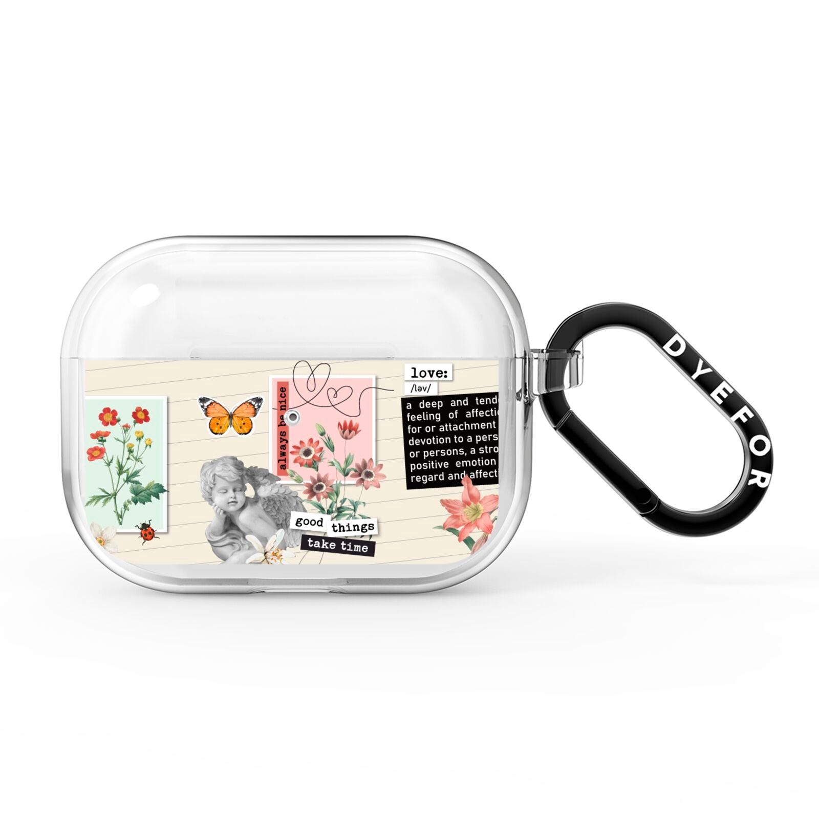Vintage Love Collage AirPods Pro Clear Case