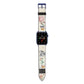 Vintage Love Collage Apple Watch Strap with Blue Hardware