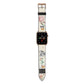 Vintage Love Collage Apple Watch Strap with Gold Hardware