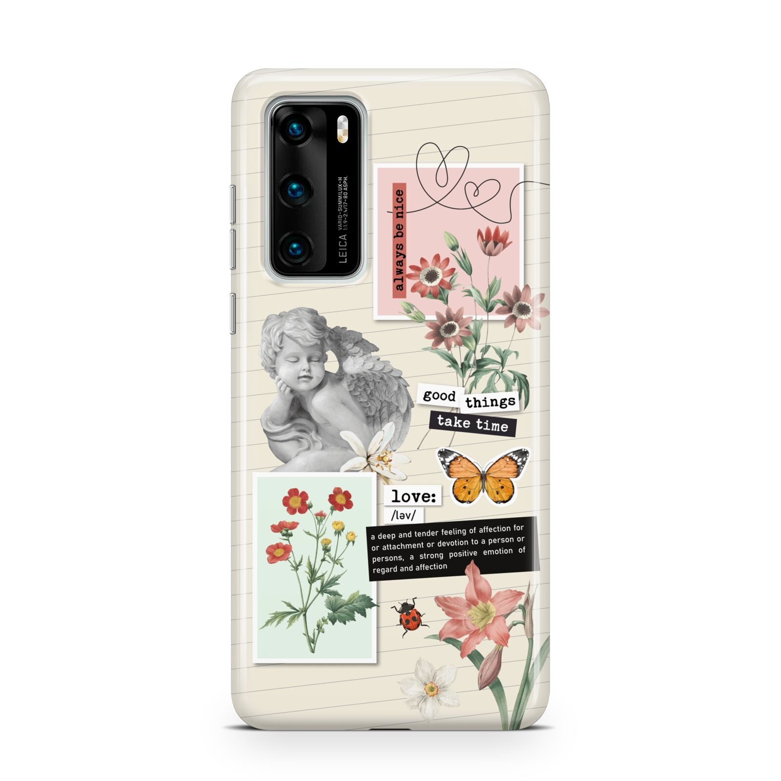 Vintage Love Collage Huawei P40 Phone Case