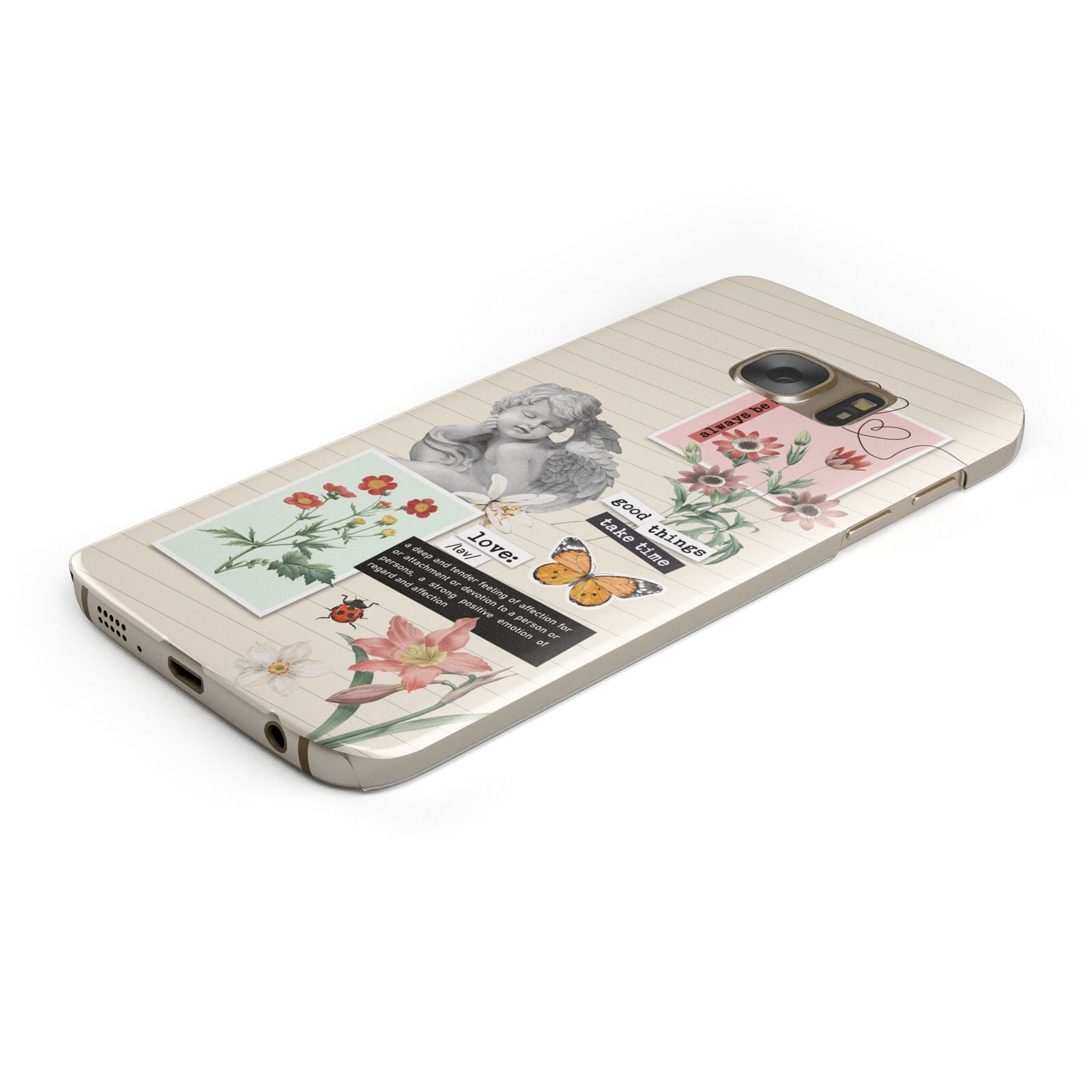 Vintage Love Collage Samsung Galaxy Case Bottom Cutout