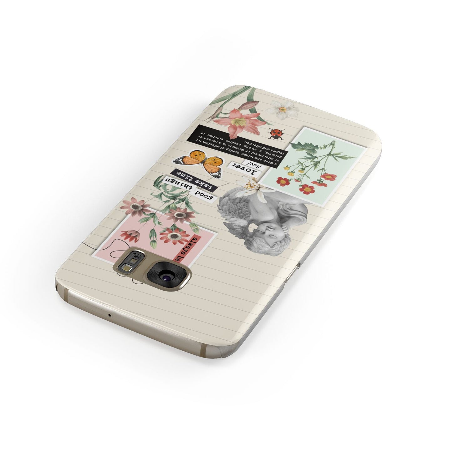 Vintage Love Collage Samsung Galaxy Case Front Close Up
