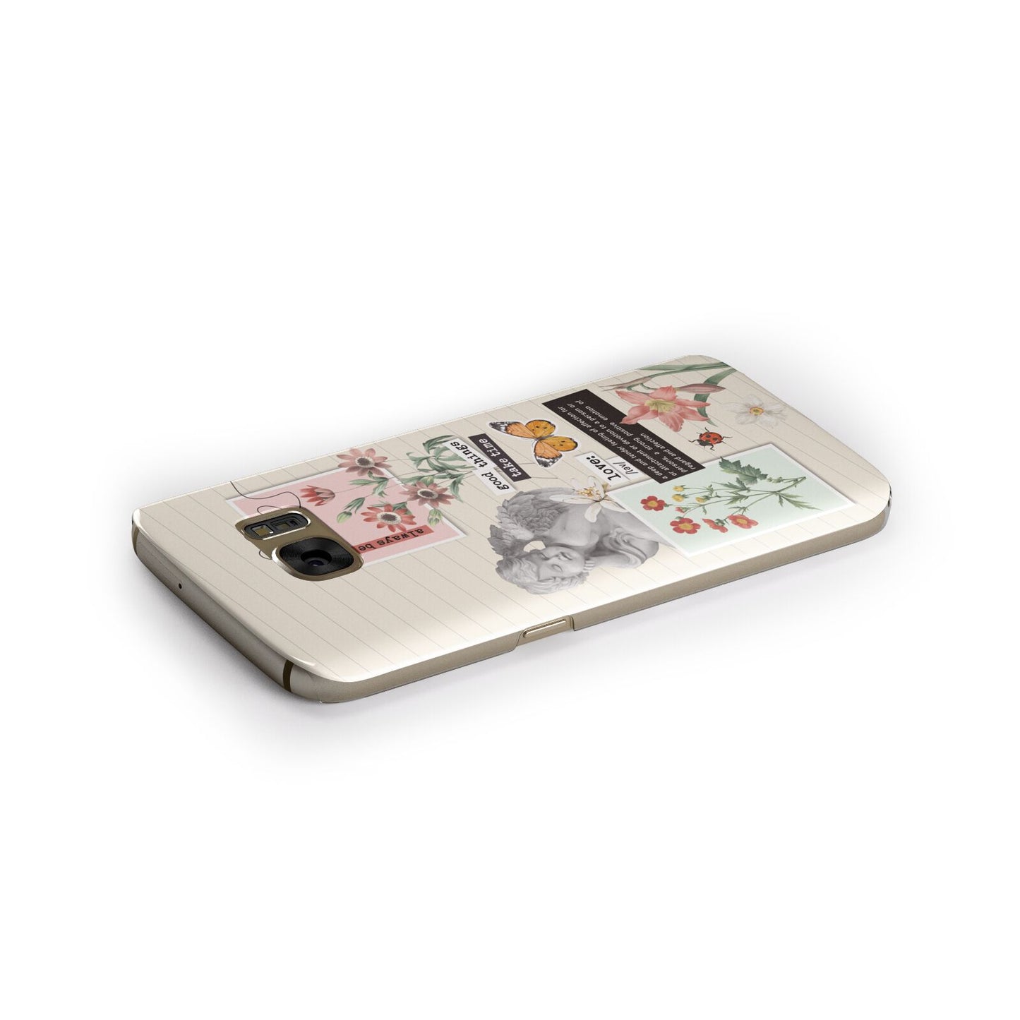 Vintage Love Collage Samsung Galaxy Case Side Close Up