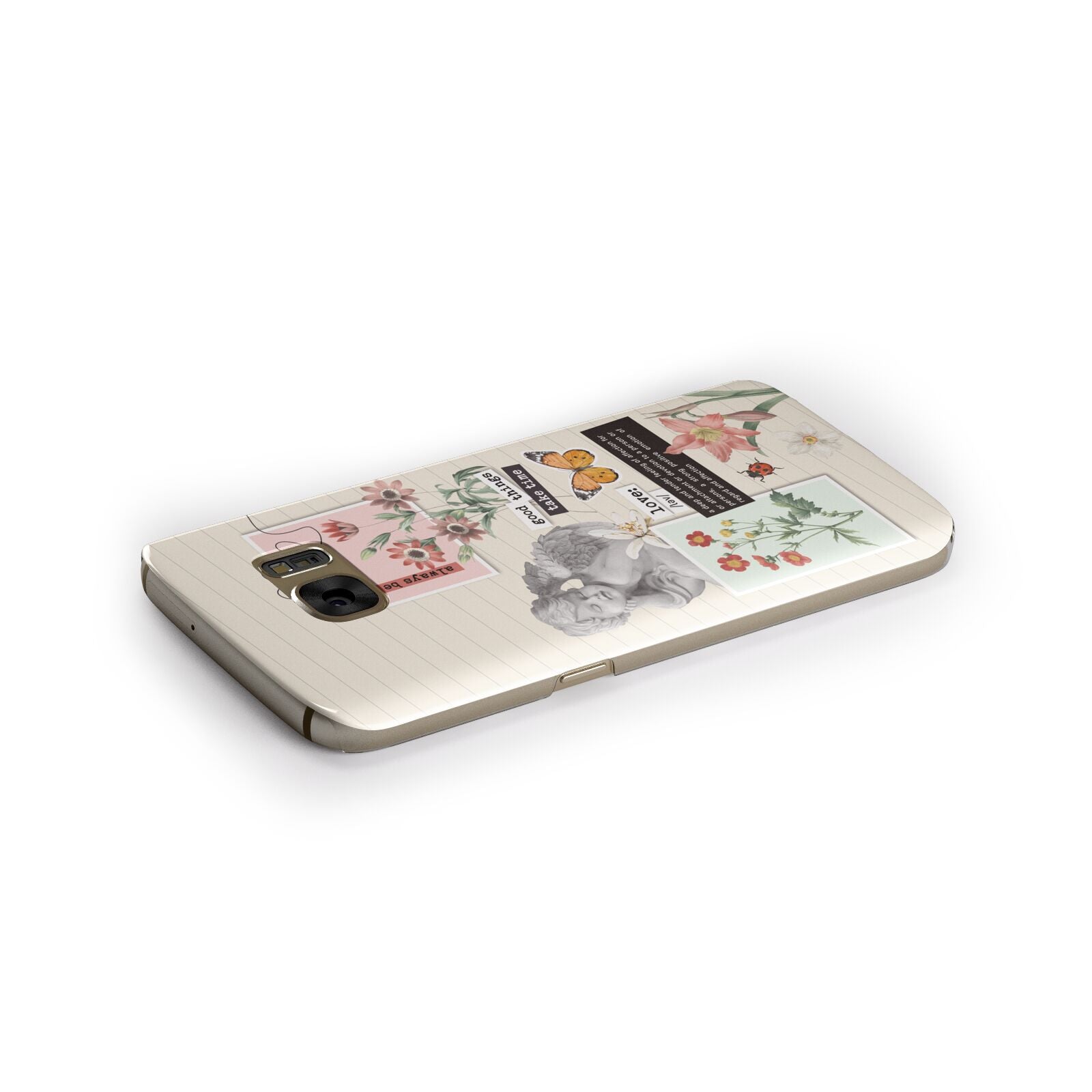 Vintage Love Collage Samsung Galaxy Case Side Close Up