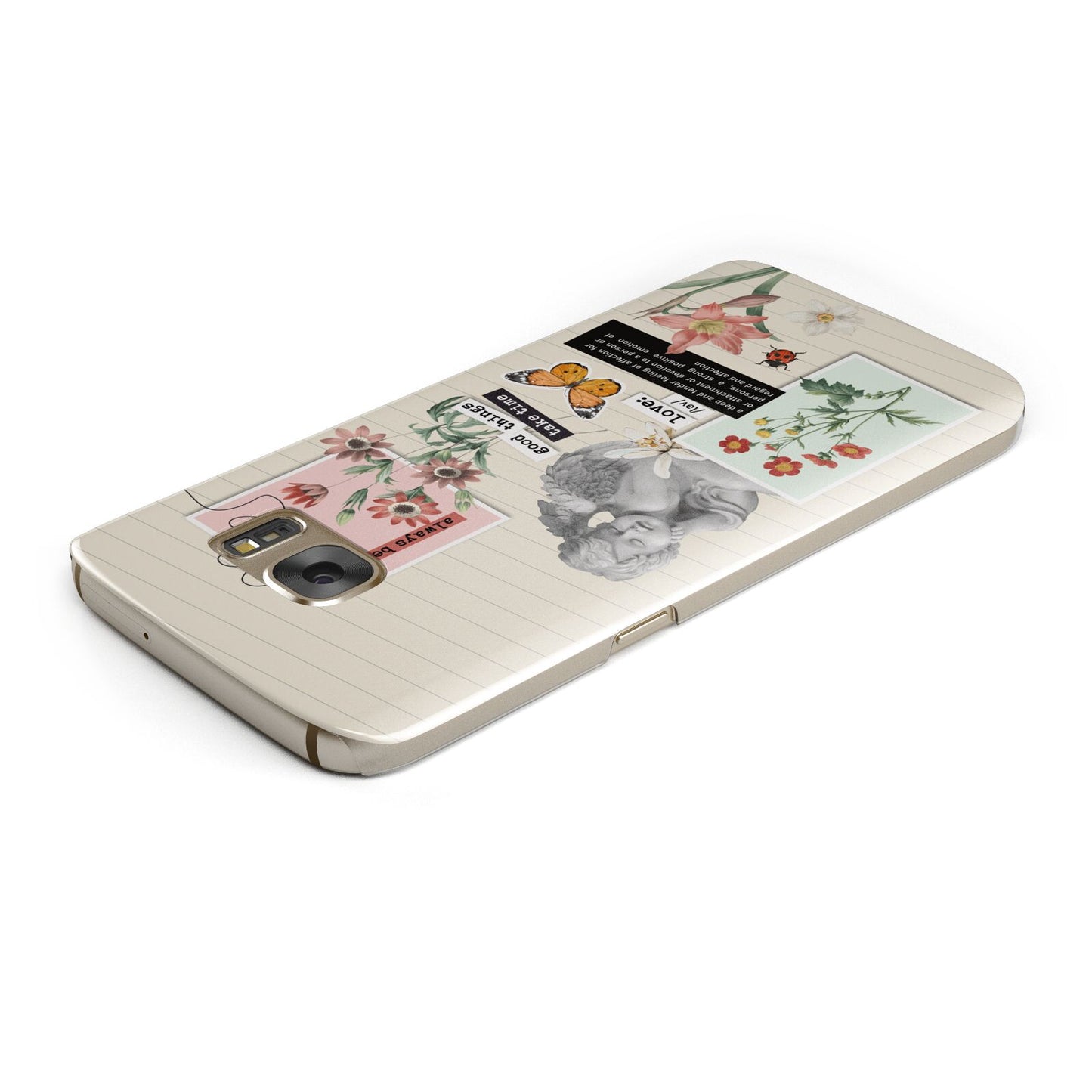 Vintage Love Collage Samsung Galaxy Case Top Cutout