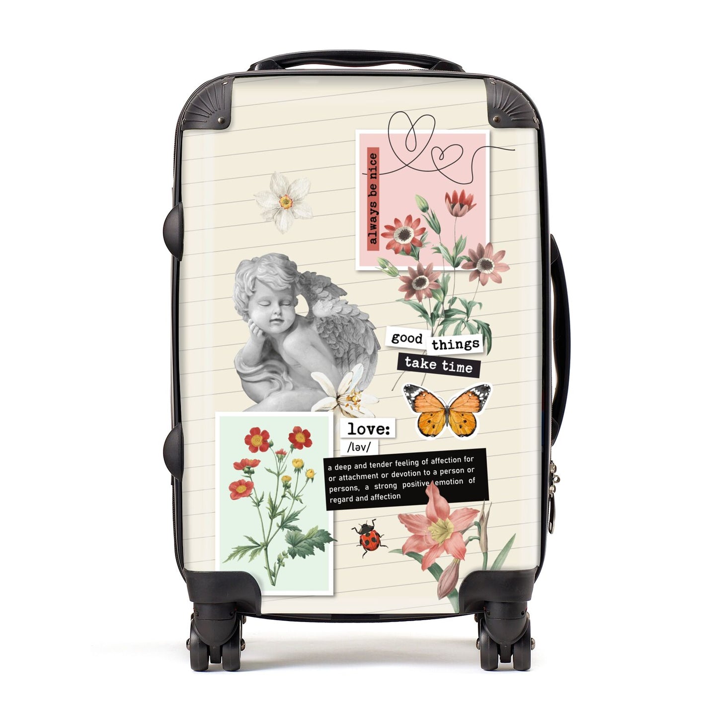 Vintage Love Collage Suitcase
