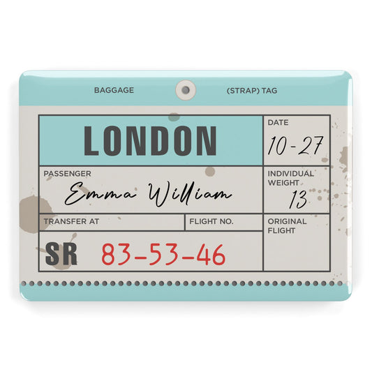 Vintage Luggage Tag Apple MacBook Case