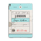 Vintage Luggage Tag Apple iPad Grey Case