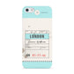 Vintage Luggage Tag Apple iPhone 5 Case