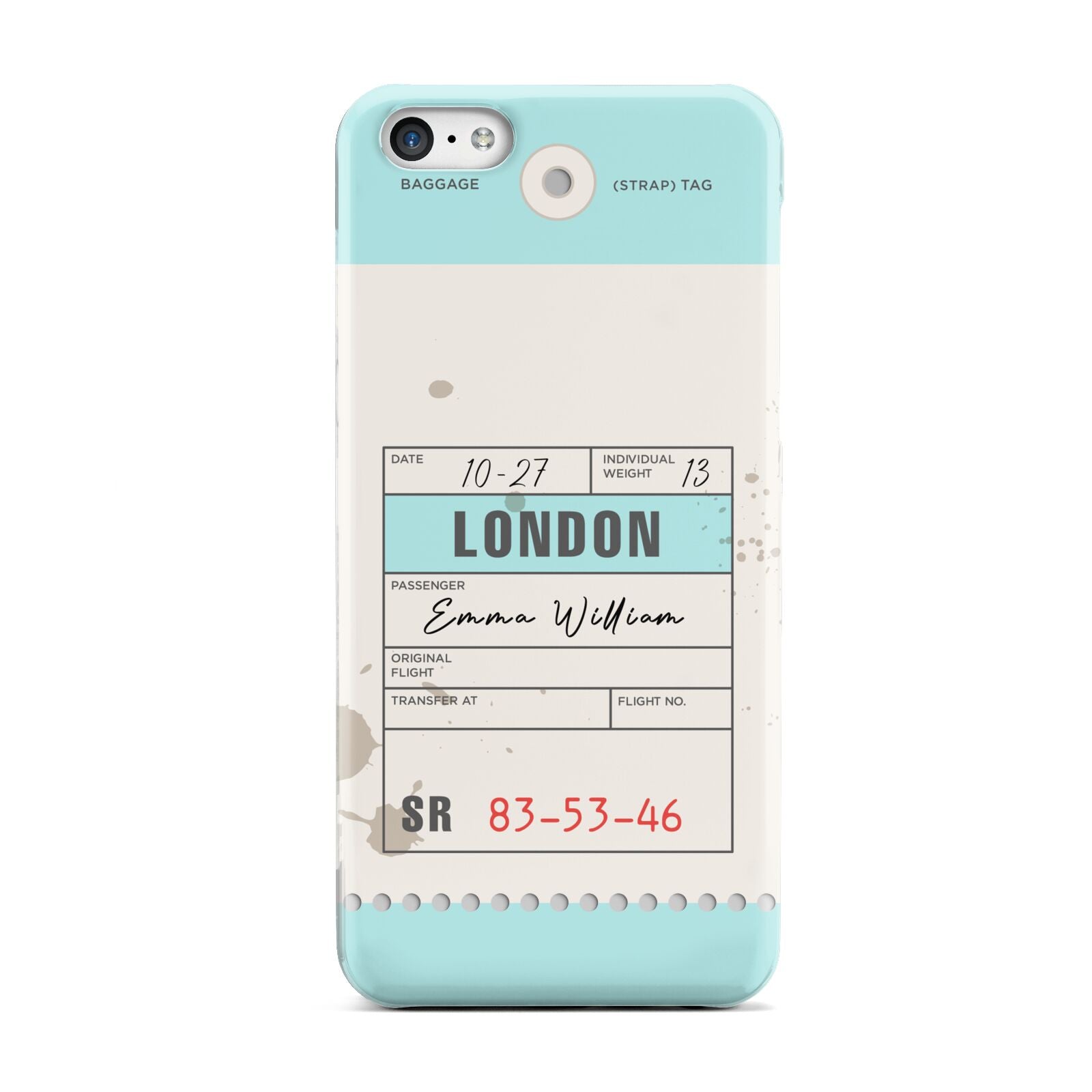 Vintage Luggage Tag Apple iPhone 5c Case