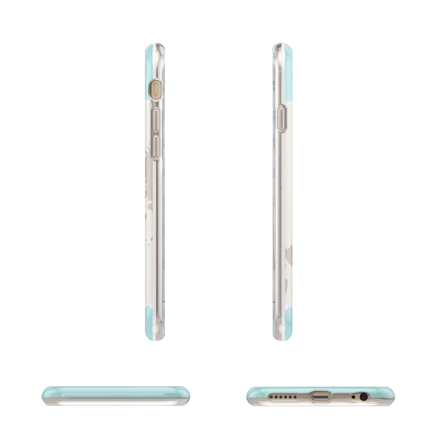 Vintage Luggage Tag Apple iPhone 6 3D Wrap Tough Case Alternative Image Angles