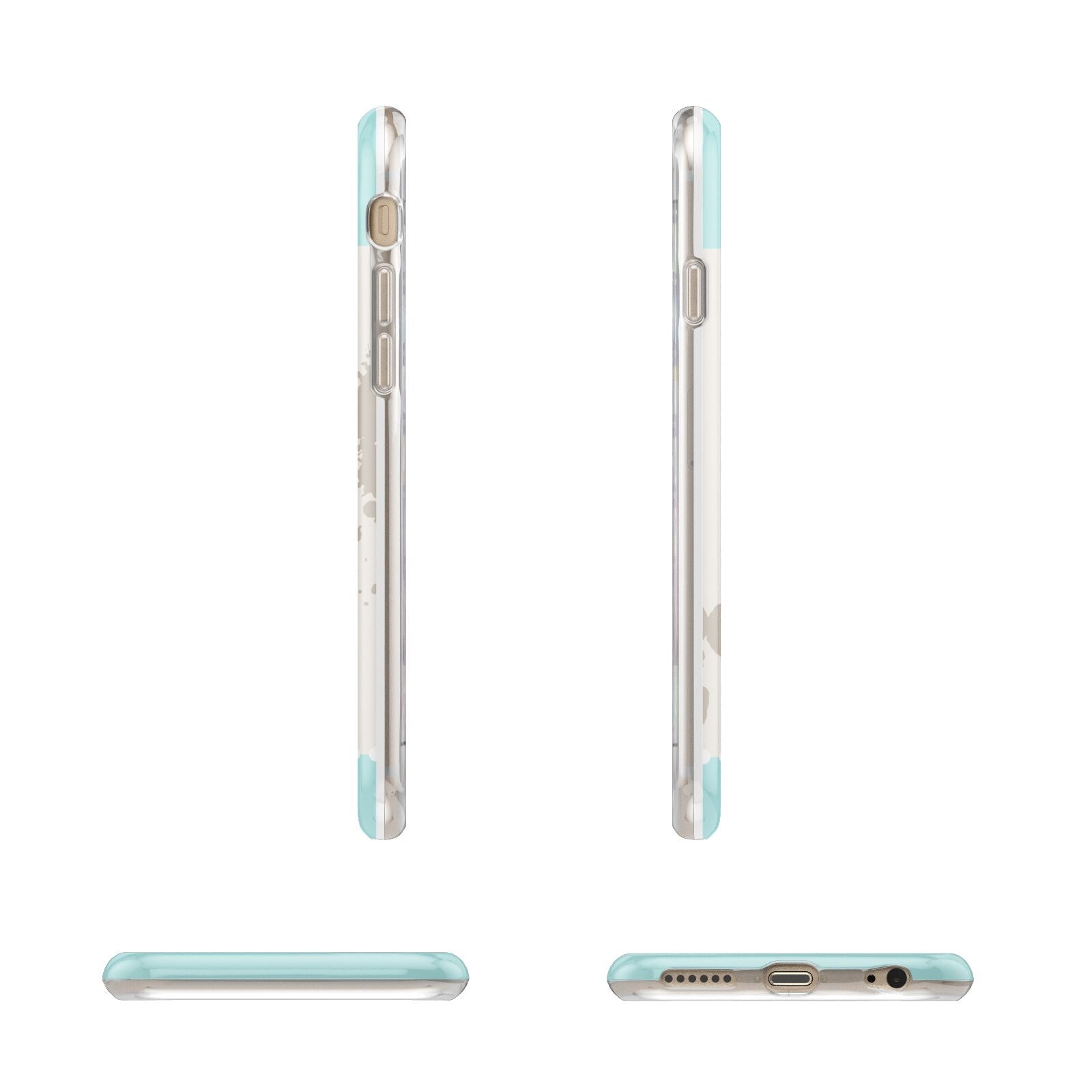 Vintage Luggage Tag Apple iPhone 6 3D Wrap Tough Case Alternative Image Angles