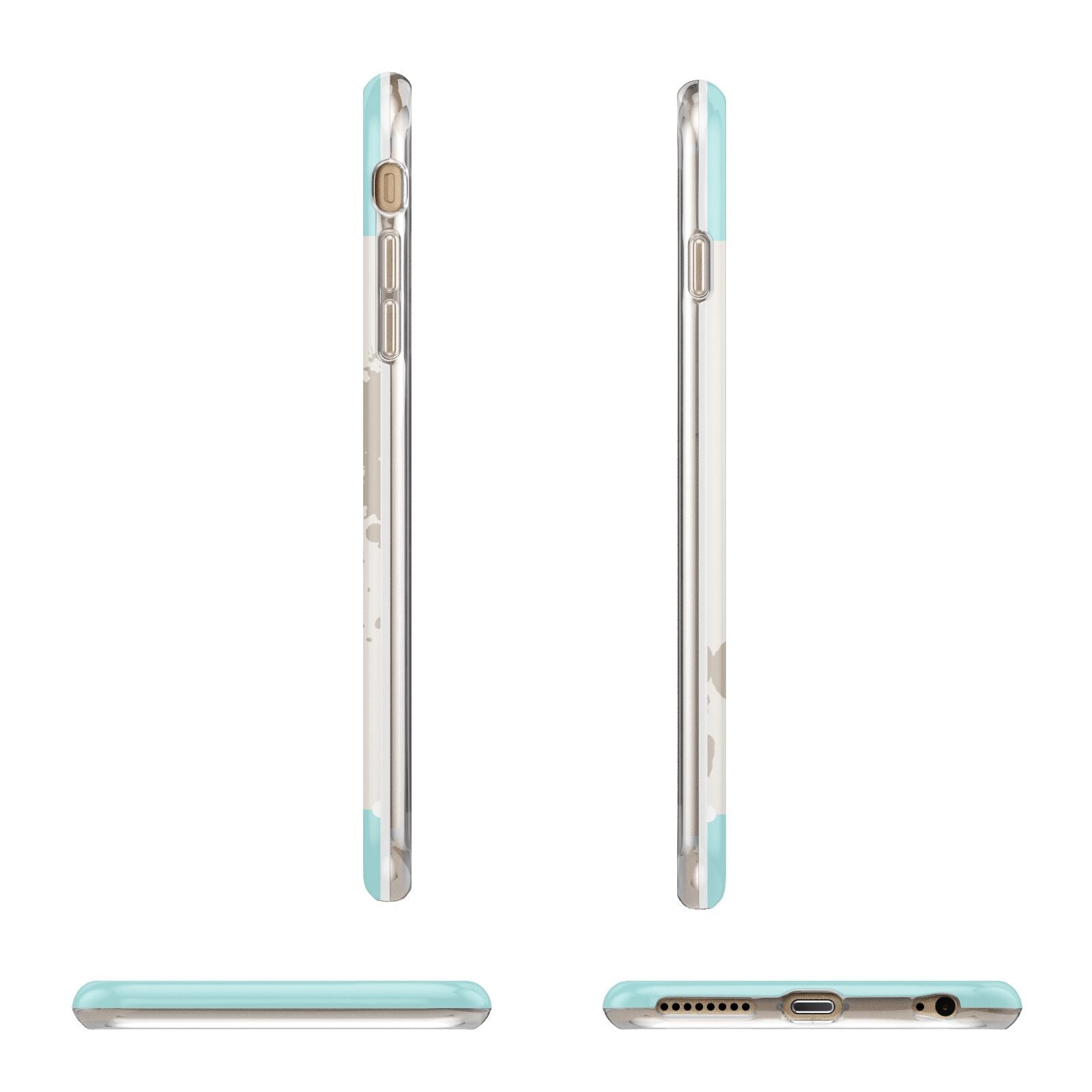 Vintage Luggage Tag Apple iPhone 6 Plus 3D Wrap Tough Case Alternative Image Angles