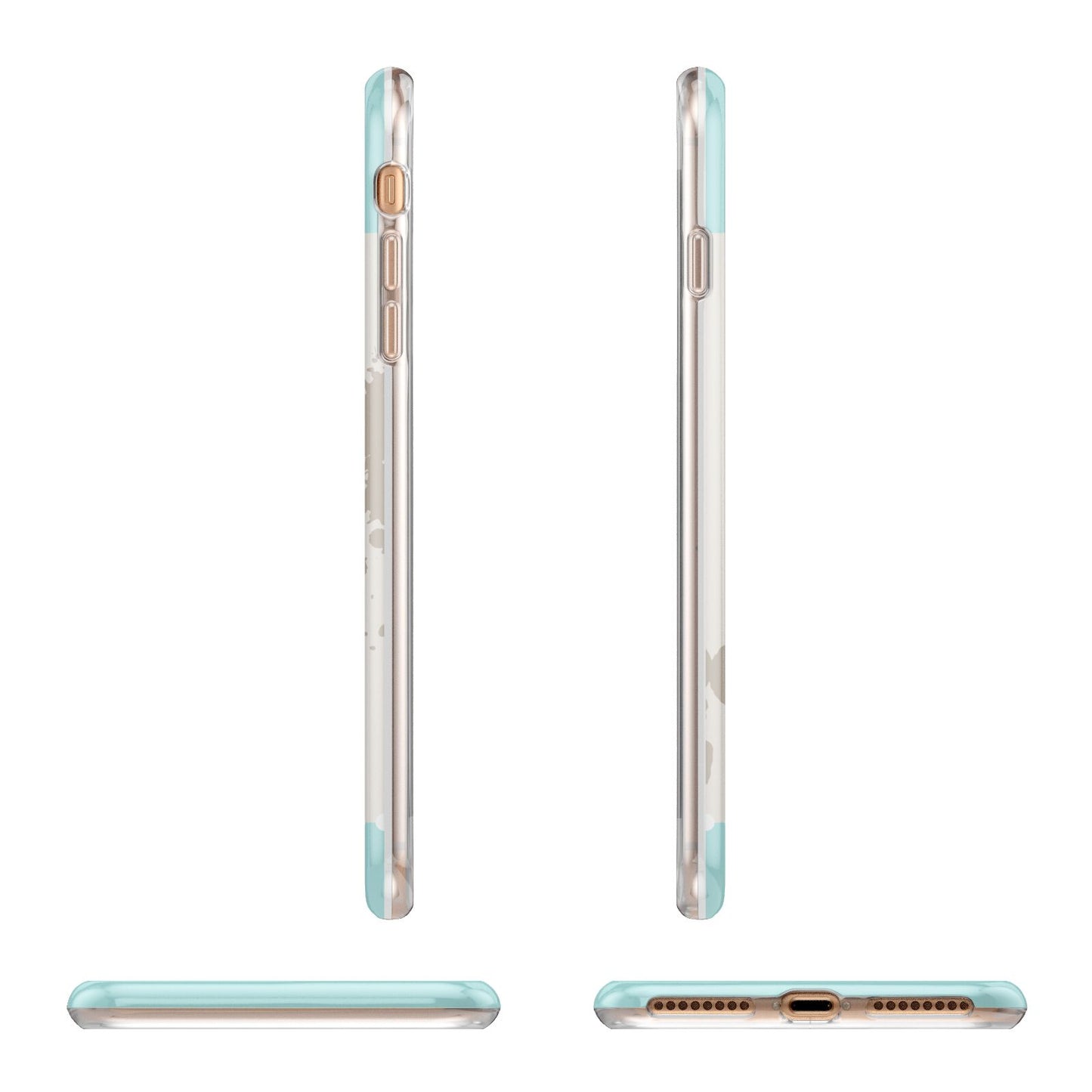 Vintage Luggage Tag Apple iPhone 7 8 Plus 3D Wrap Tough Case Alternative Image Angles