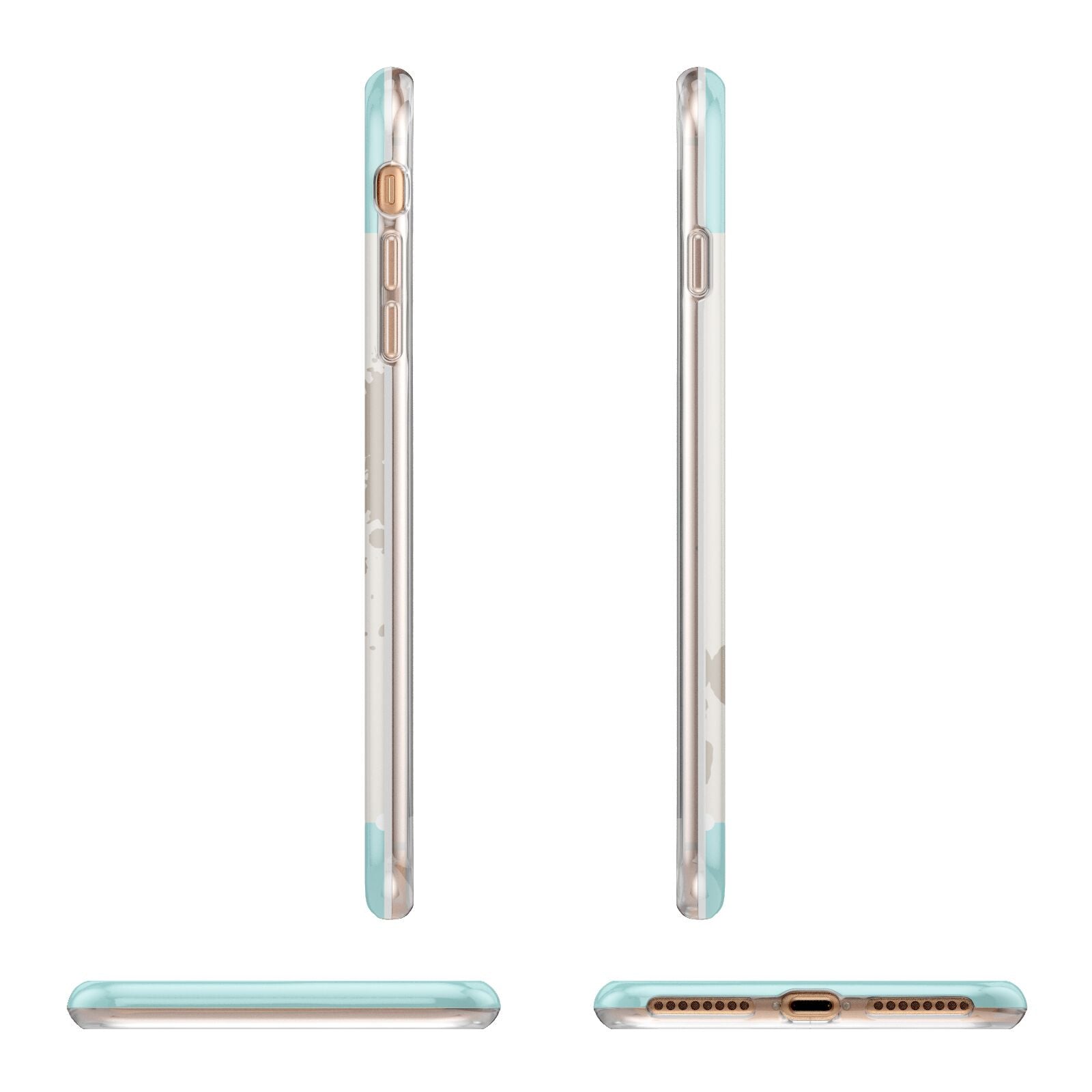 Vintage Luggage Tag Apple iPhone 7 8 Plus 3D Wrap Tough Case Alternative Image Angles