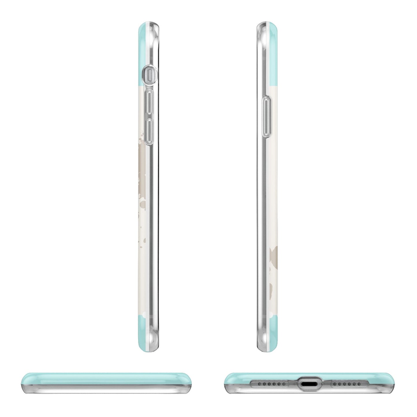 Vintage Luggage Tag Apple iPhone XR in White with 3D Wrap Tough Case Alternative Image Angles