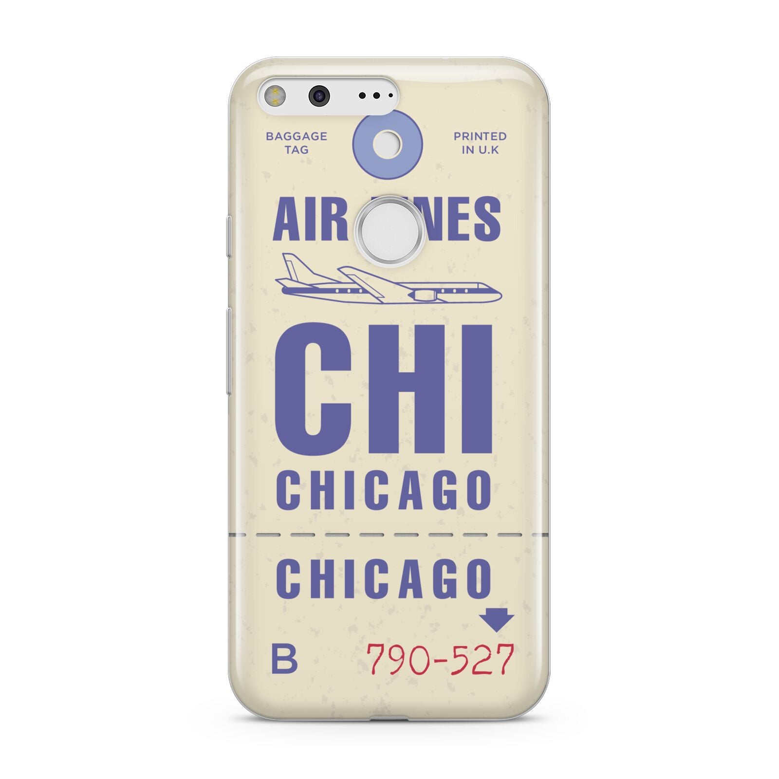 Vintage Luggage Tag Custom Google Pixel Case