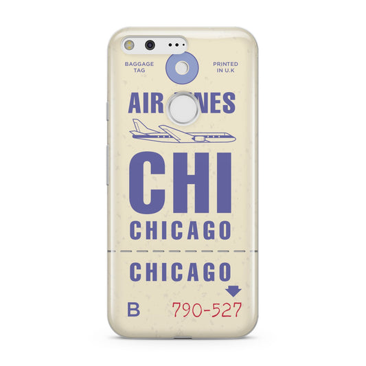 Vintage Luggage Tag Custom Google Pixel Case