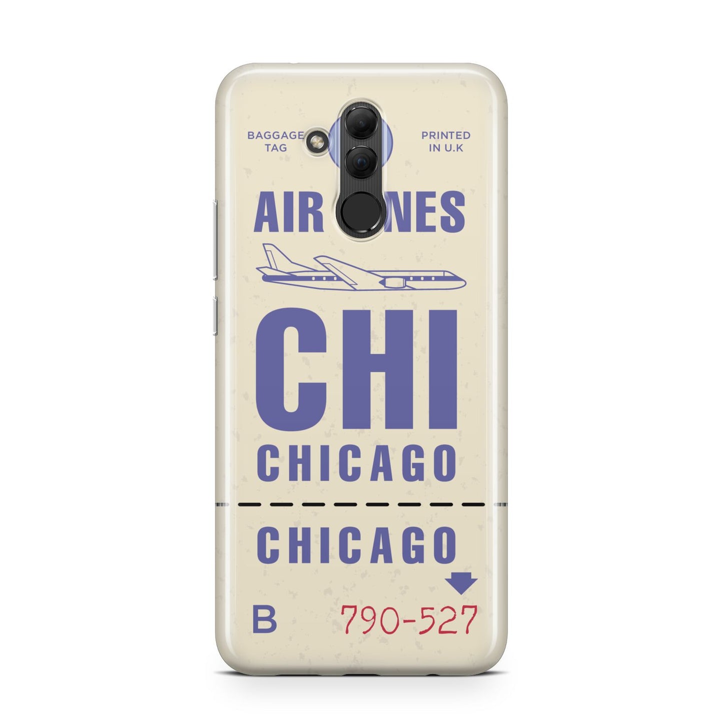 Vintage Luggage Tag Custom Huawei Mate 20 Lite