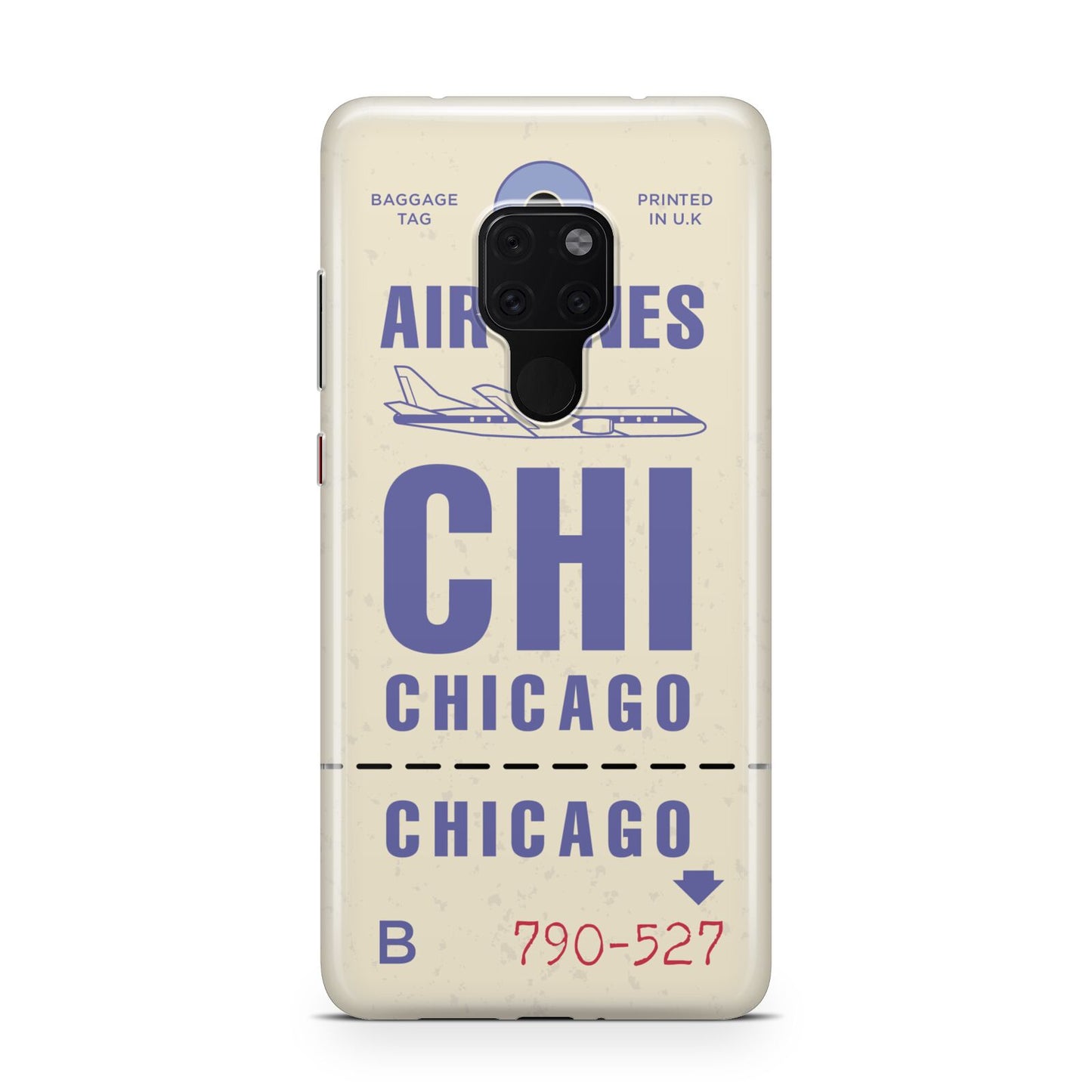 Vintage Luggage Tag Custom Huawei Mate 20 Phone Case