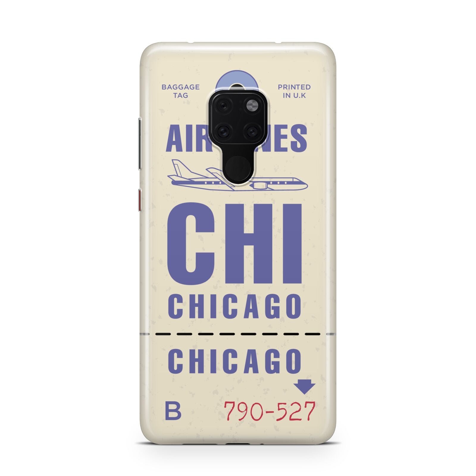 Vintage Luggage Tag Custom Huawei Mate 20 Phone Case