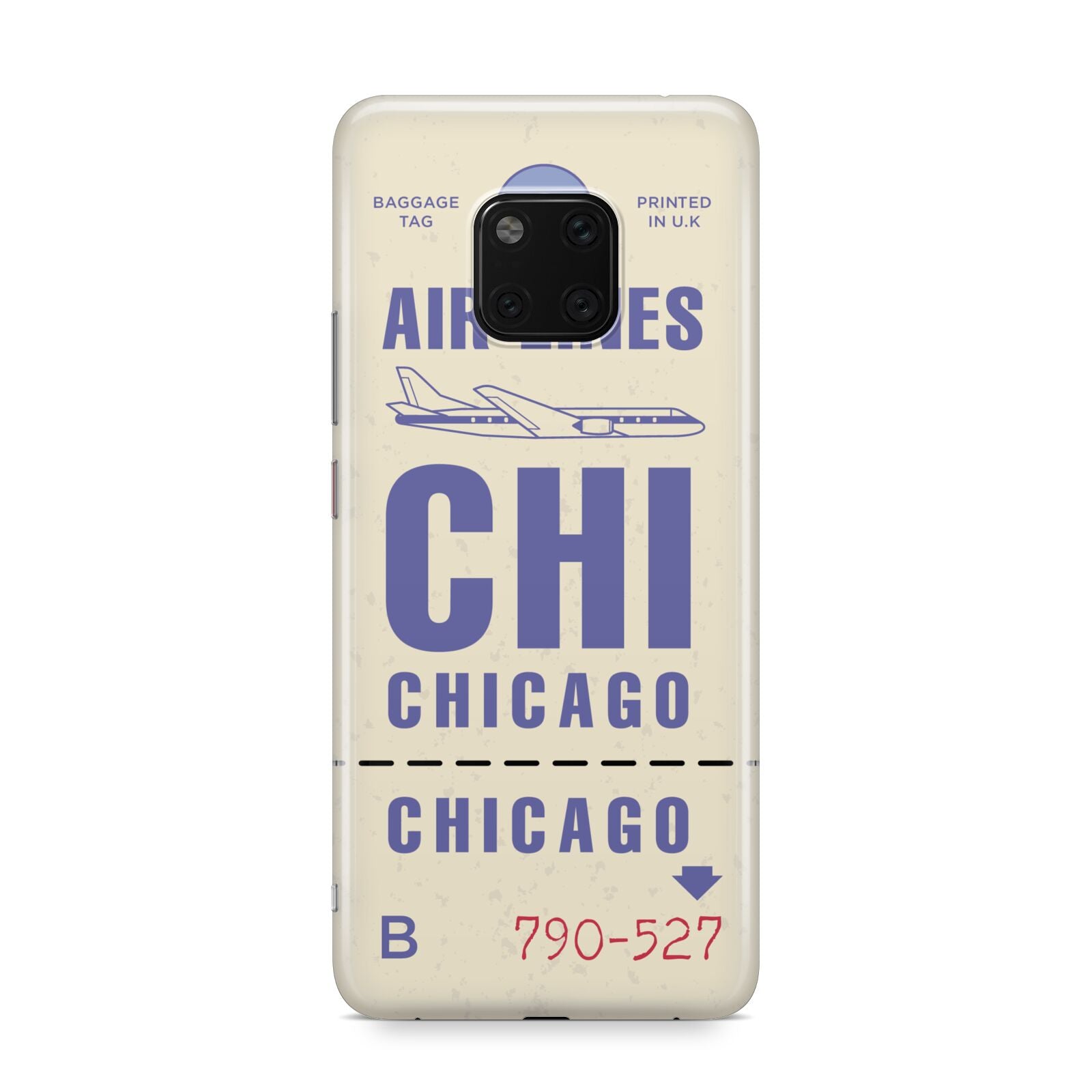 Vintage Luggage Tag Custom Huawei Mate 20 Pro Phone Case