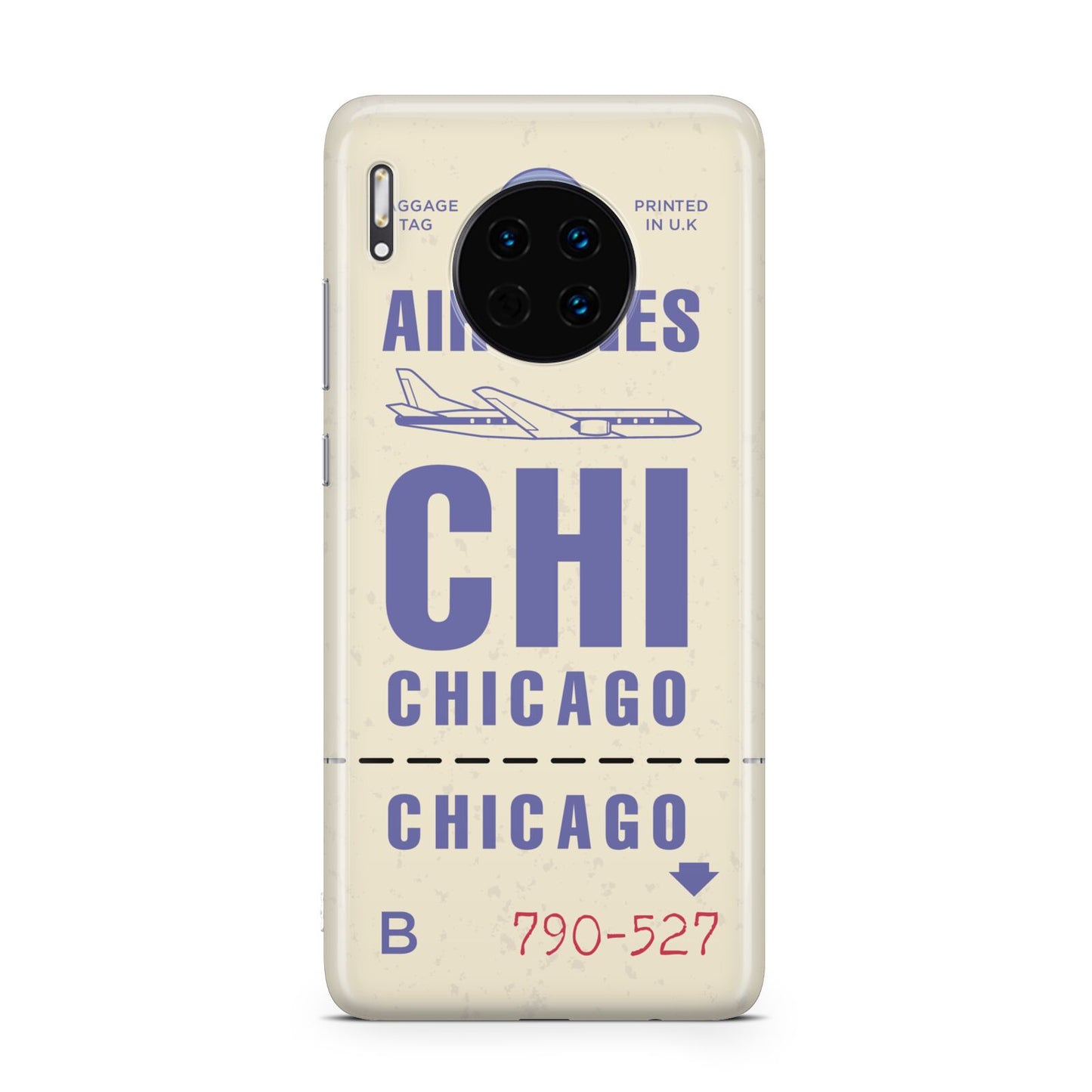 Vintage Luggage Tag Custom Huawei Mate 30