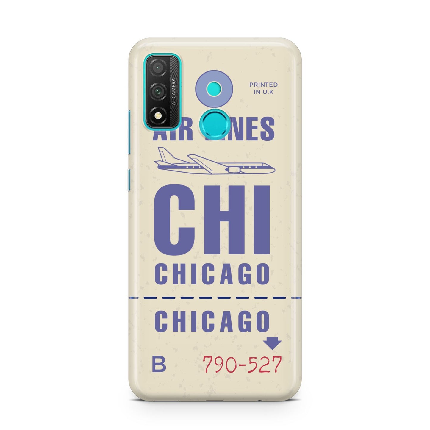 Vintage Luggage Tag Custom Huawei P Smart 2020