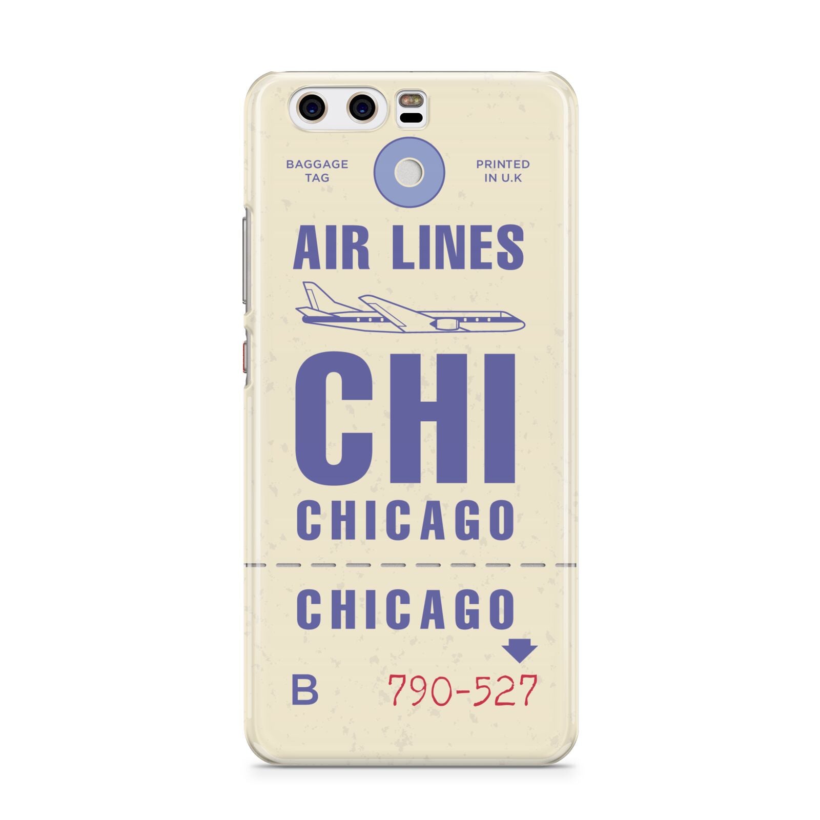 Vintage Luggage Tag Custom Huawei P10 Phone Case