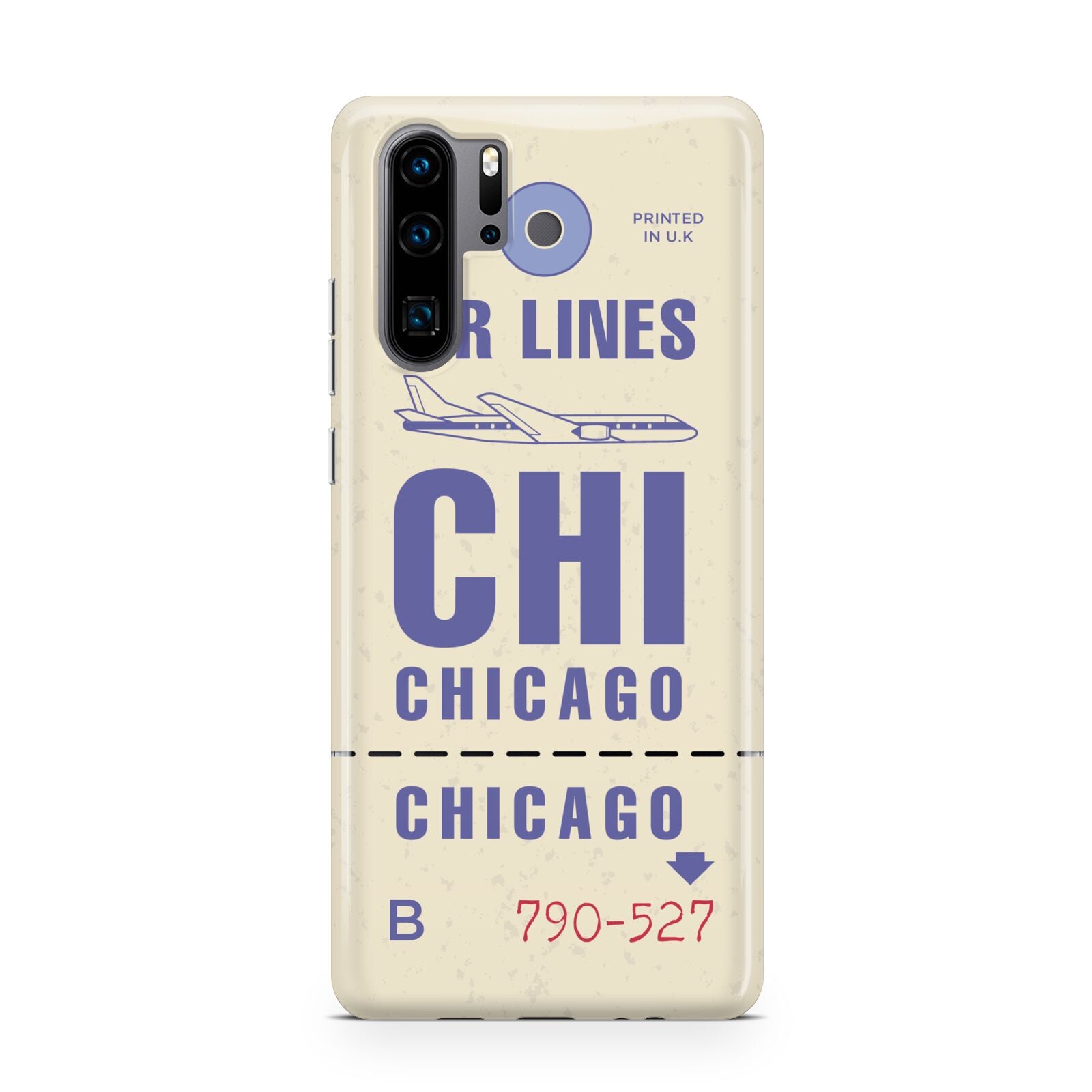 Vintage Luggage Tag Custom Huawei P30 Pro Phone Case