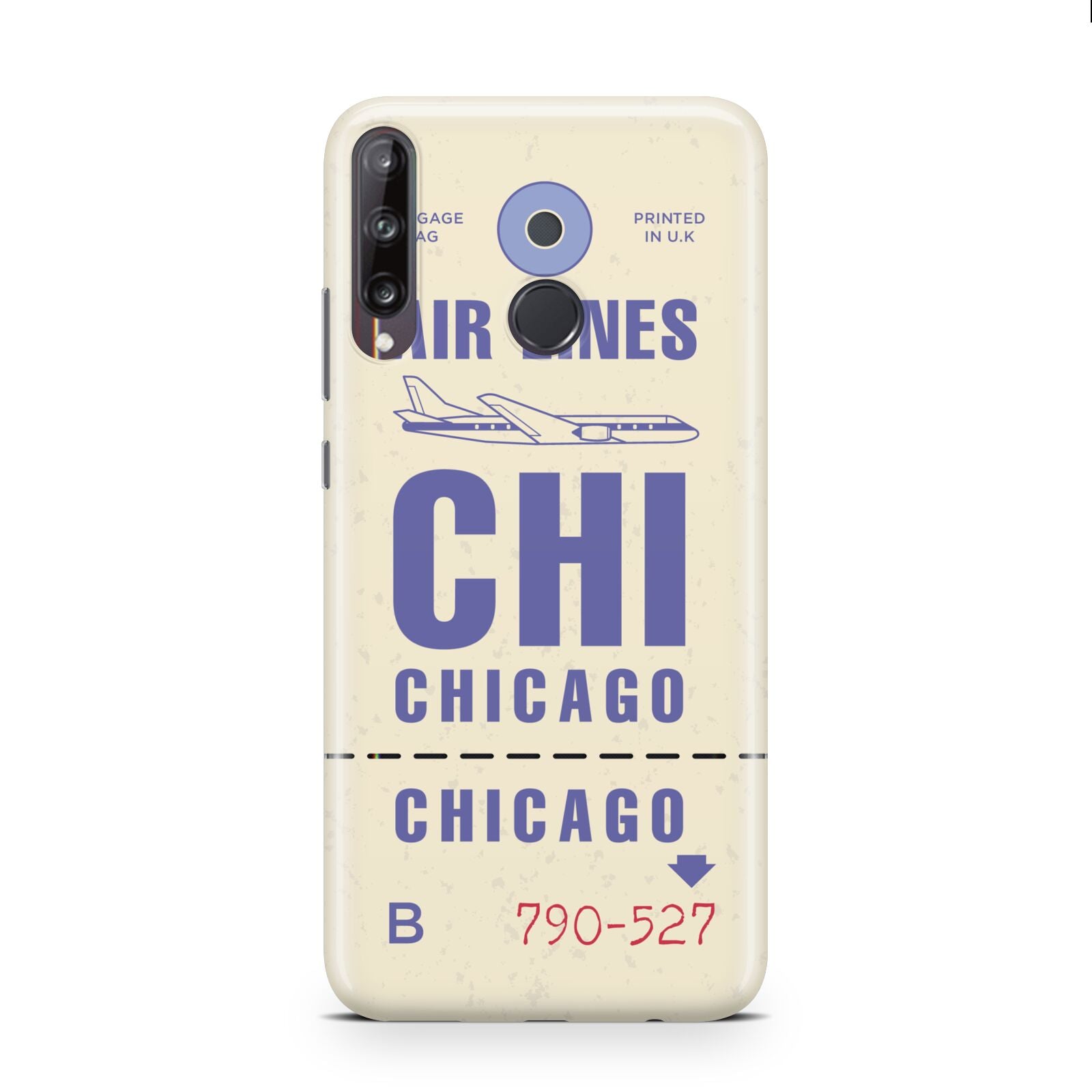 Vintage Luggage Tag Custom Huawei P40 Lite E Phone Case