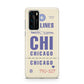 Vintage Luggage Tag Custom Huawei P40 Phone Case