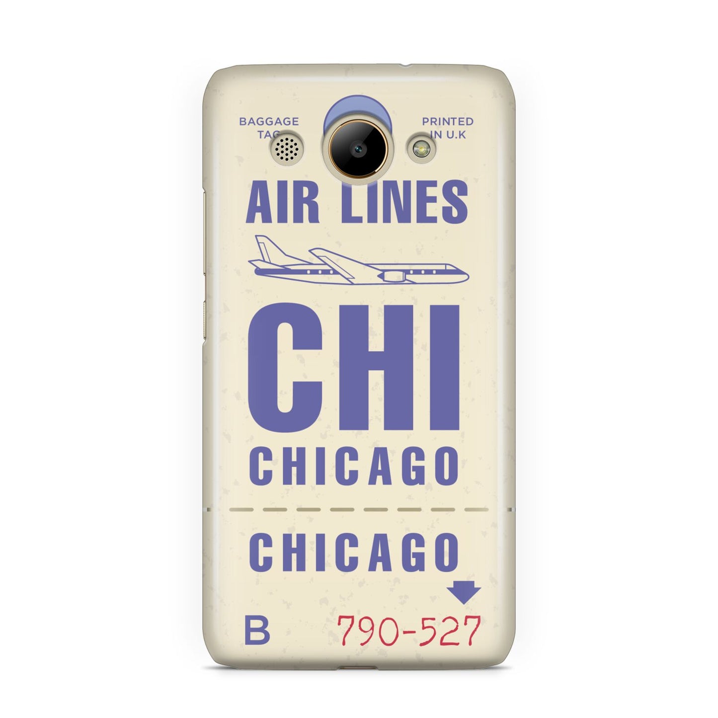 Vintage Luggage Tag Custom Huawei Y3 2017