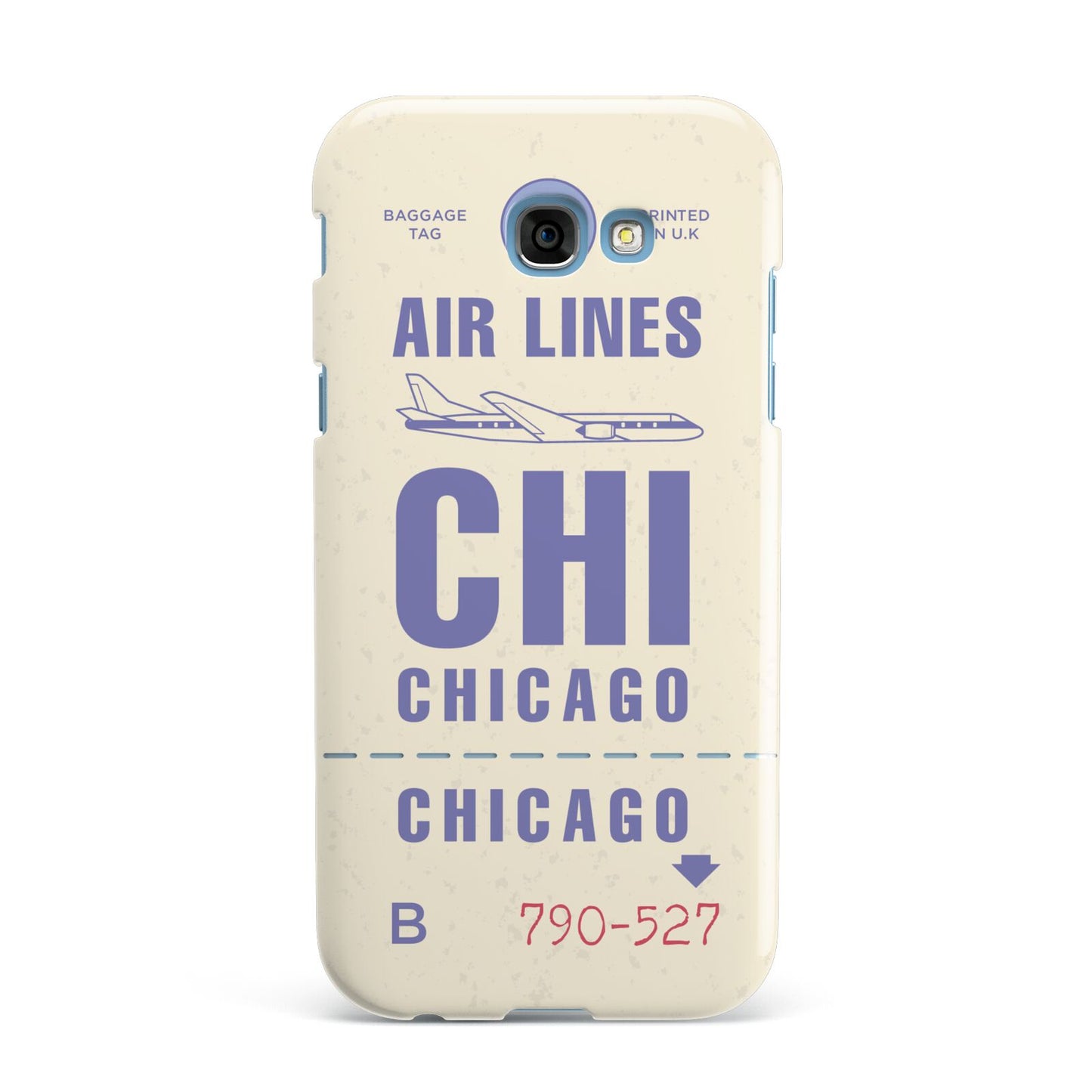 Vintage Luggage Tag Custom Samsung Galaxy A7 2017 Case