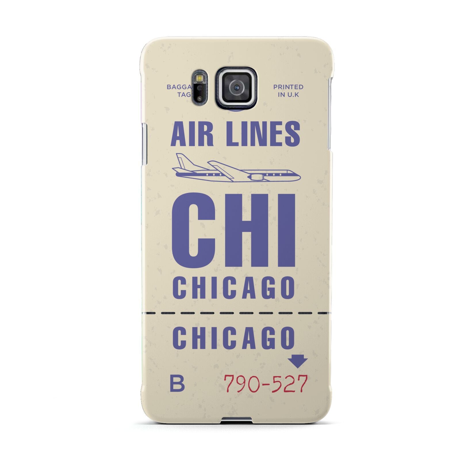 Vintage Luggage Tag Custom Samsung Galaxy Alpha Case