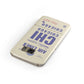 Vintage Luggage Tag Custom Samsung Galaxy Case Front Close Up