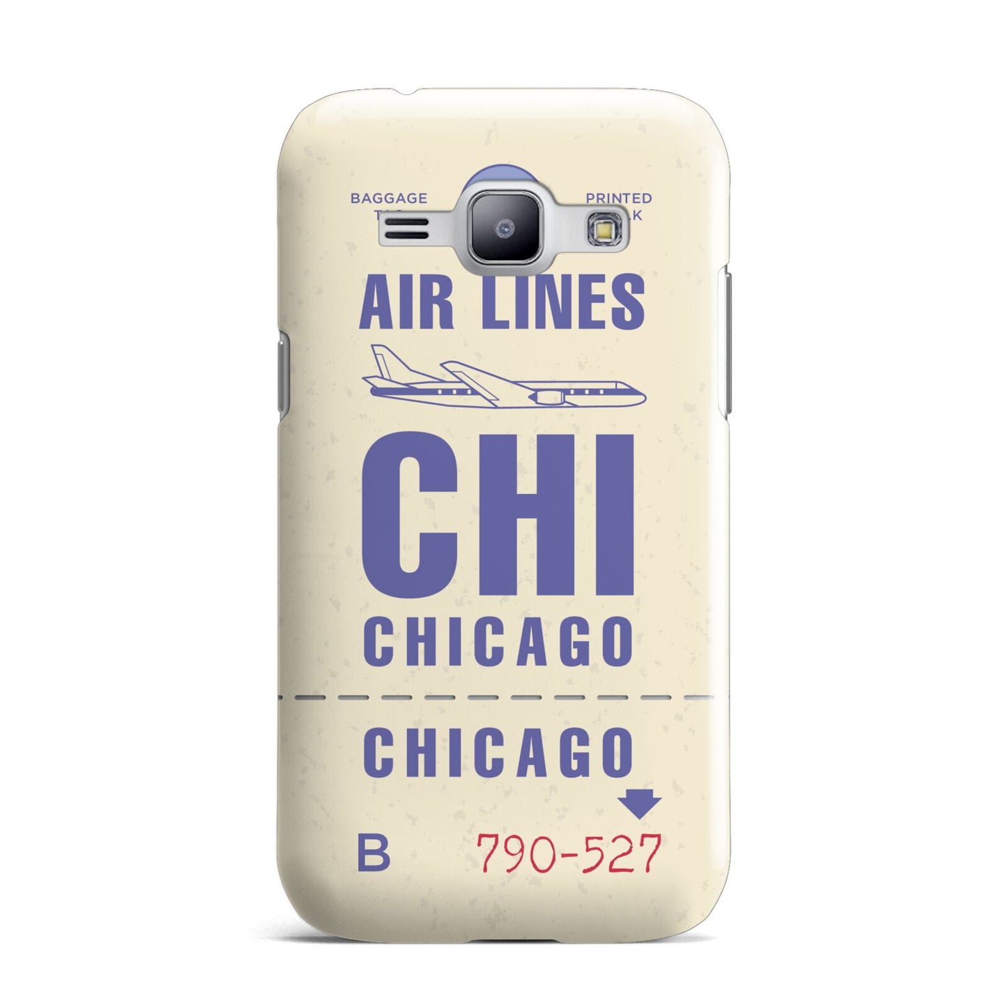 Vintage Luggage Tag Custom Samsung Galaxy J1 2015 Case