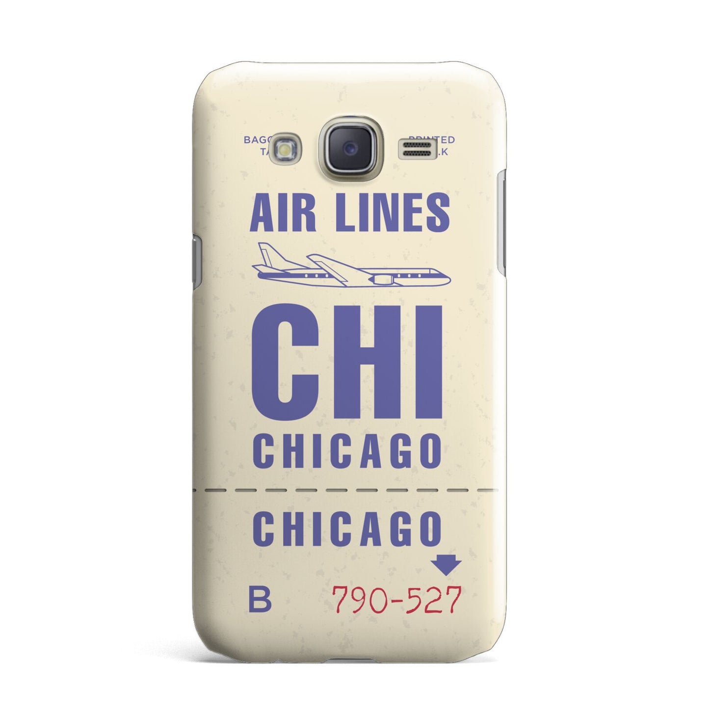 Vintage Luggage Tag Custom Samsung Galaxy J7 Case