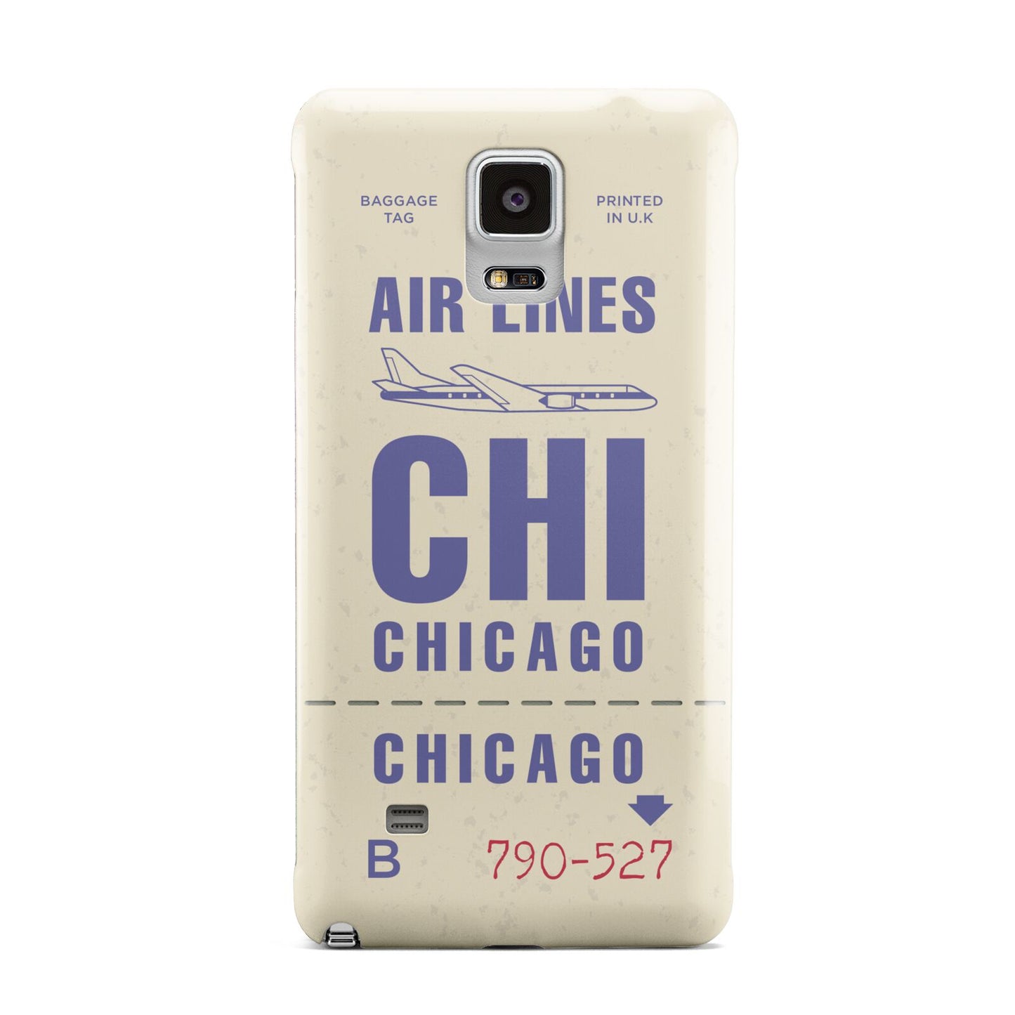 Vintage Luggage Tag Custom Samsung Galaxy Note 4 Case