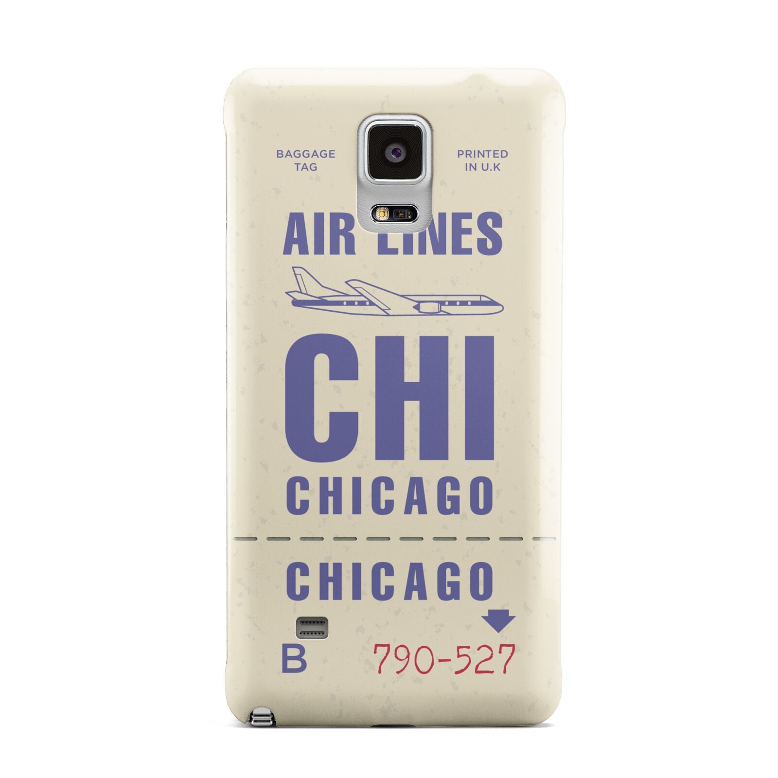 Vintage Luggage Tag Custom Samsung Galaxy Note 4 Case