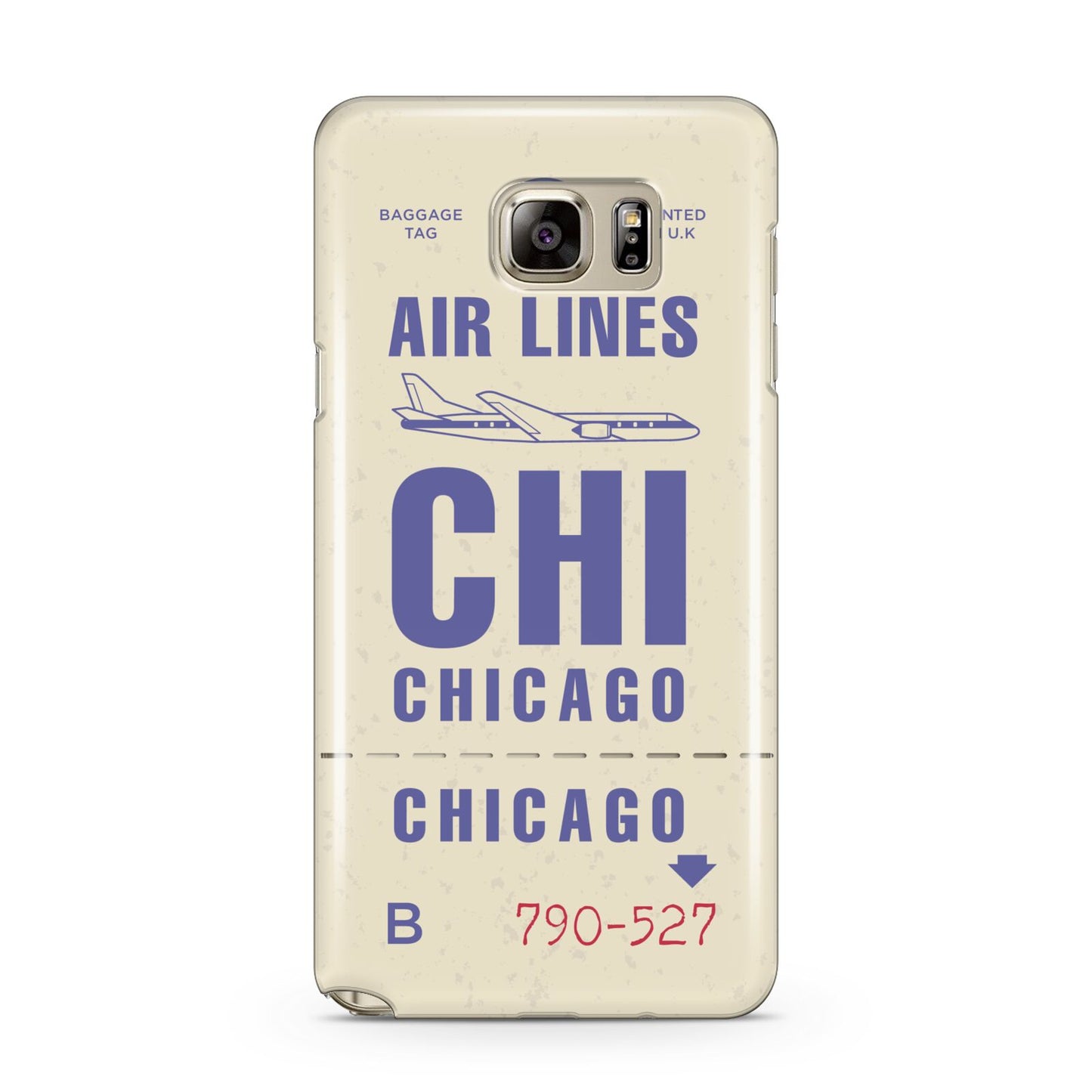 Vintage Luggage Tag Custom Samsung Galaxy Note 5 Case