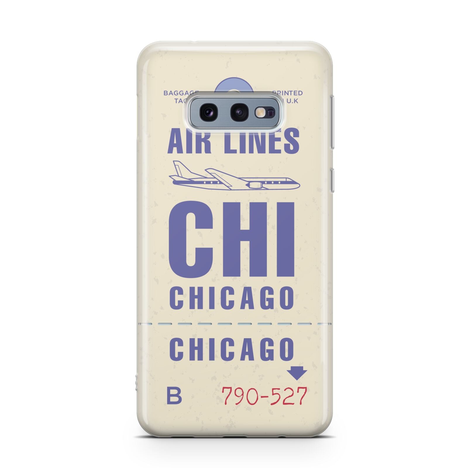 Vintage Luggage Tag Custom Samsung Galaxy S10E Case