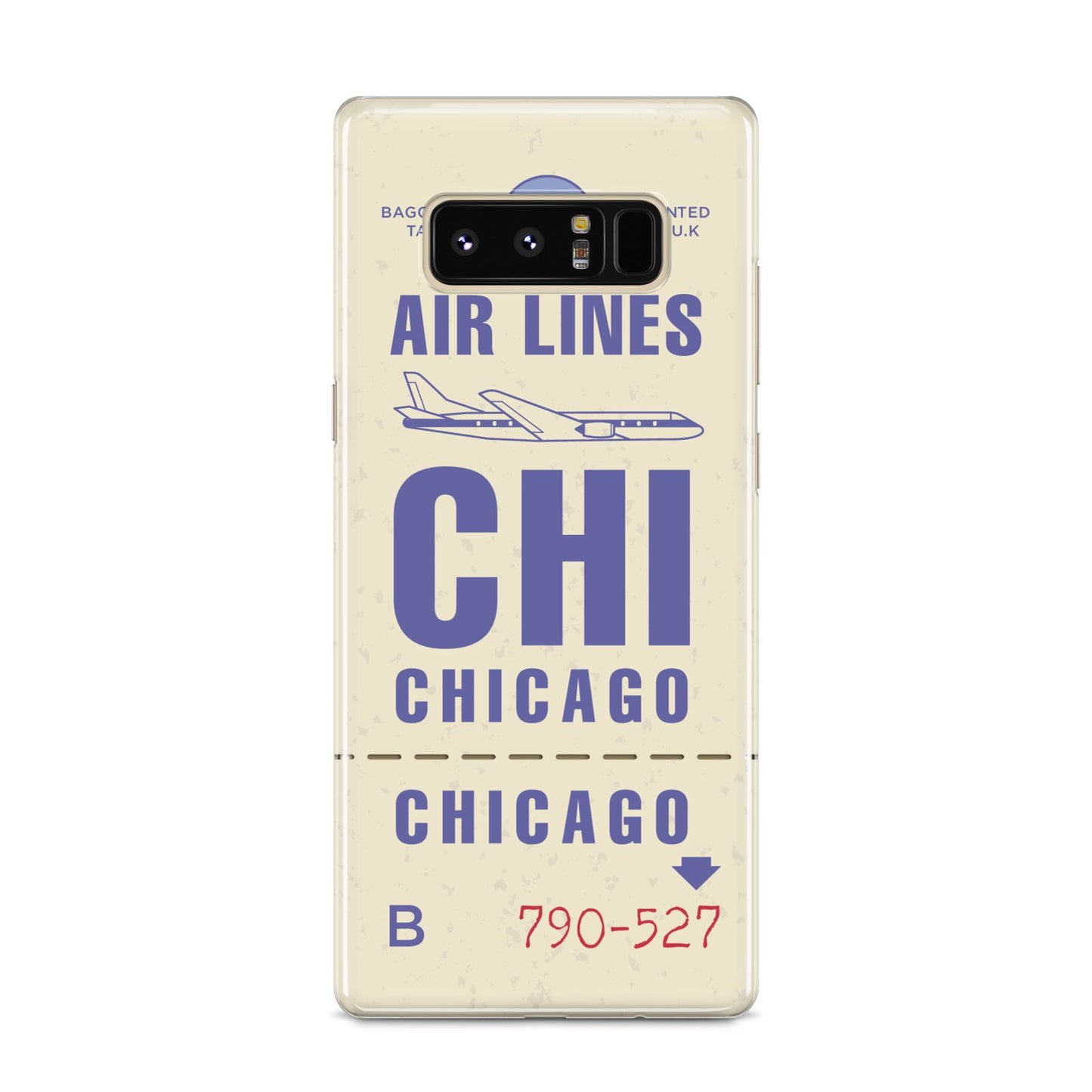 Vintage Luggage Tag Custom Samsung Galaxy S8 Case