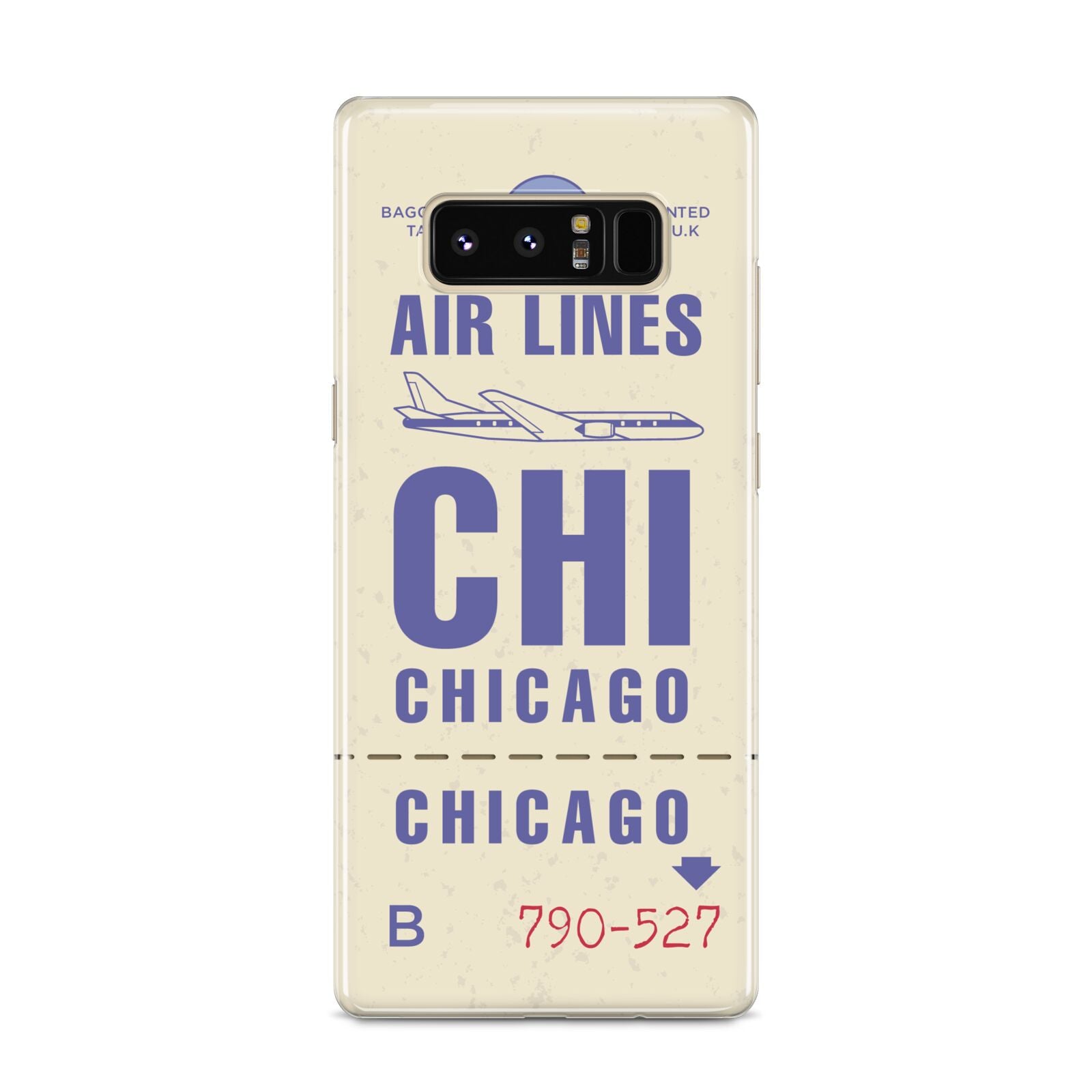 Vintage Luggage Tag Custom Samsung Galaxy S8 Case