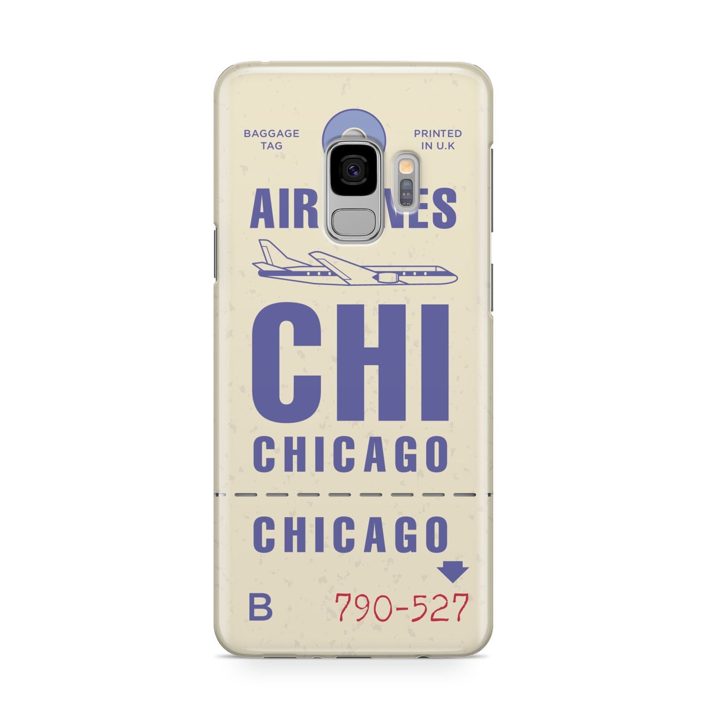 Vintage Luggage Tag Custom Samsung Galaxy S9 Case