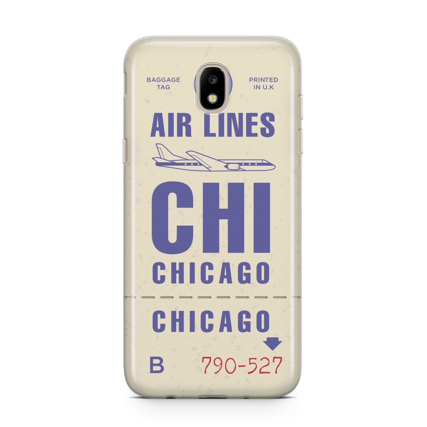 Vintage Luggage Tag Custom Samsung J5 2017 Case