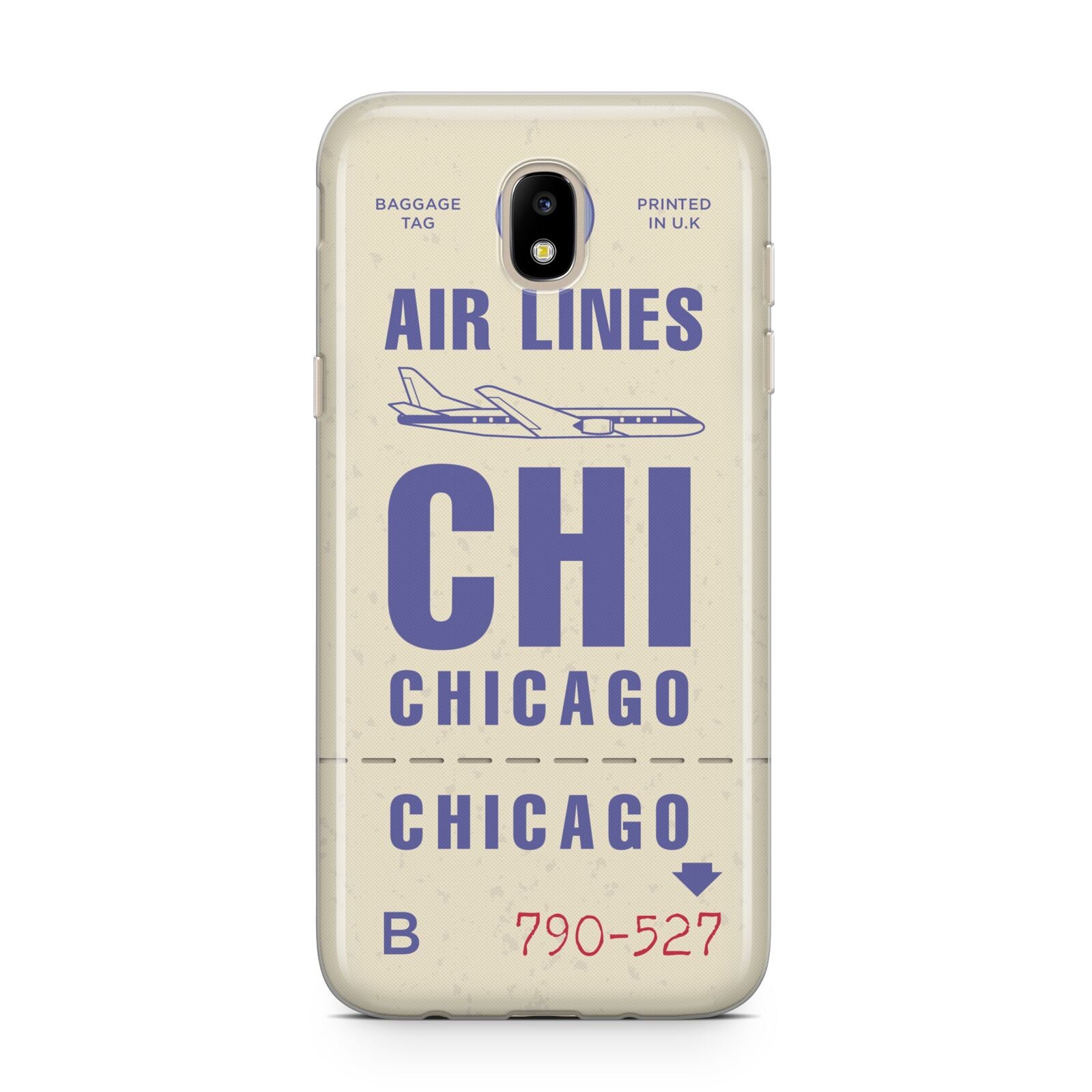 Vintage Luggage Tag Custom Samsung J5 2017 Case