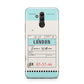 Vintage Luggage Tag Huawei Mate 20 Lite