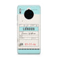 Vintage Luggage Tag Huawei Mate 30