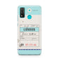 Vintage Luggage Tag Huawei P Smart 2020
